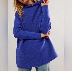 Free People Ottoman Slouchy Tunic - S, Blue